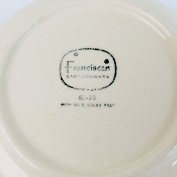 Franciscan c.1964-66 Serving Bowl Desert Rose Pink Floral Hand Painted USA Mark - Picture 7 of 9